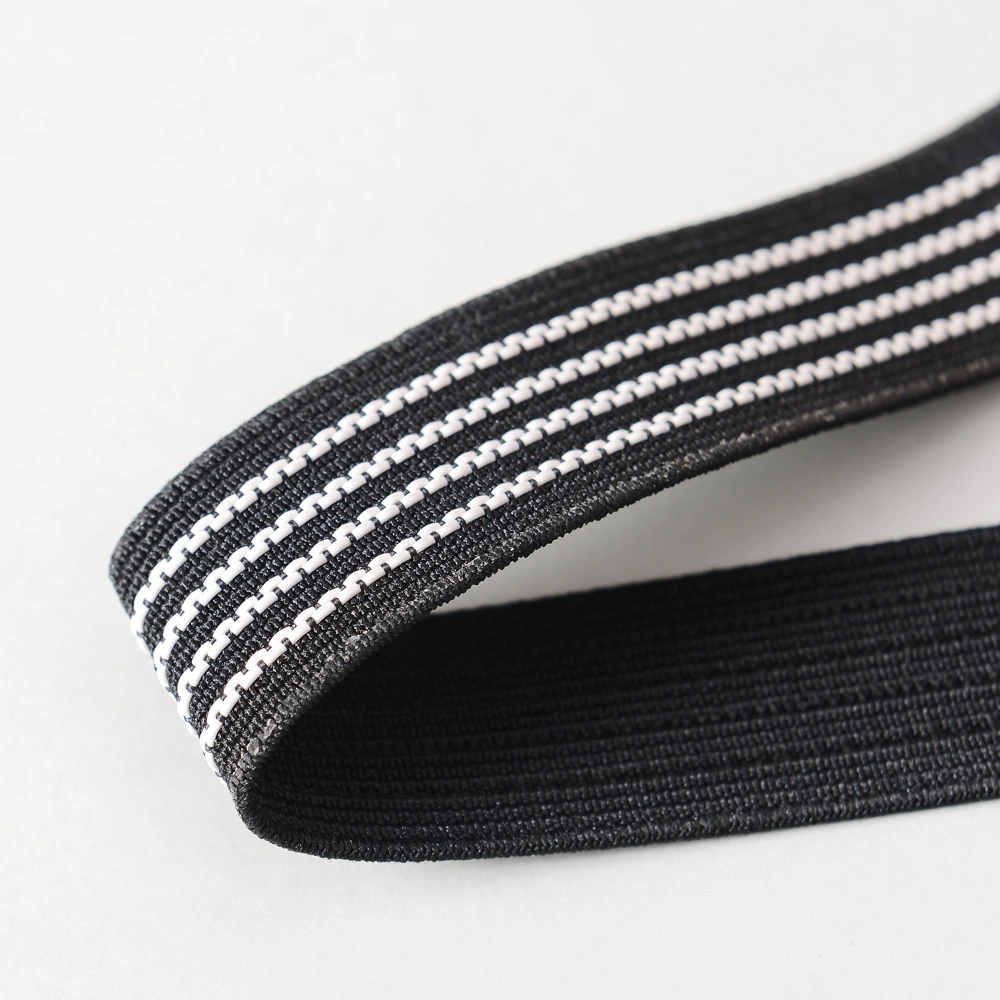 25mm Jacquard Non-Slip Silicon Gripper Elastic Waistband