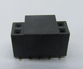 Conector hembra 2,54mm, 10pin, Flash de oro SMT con tapa