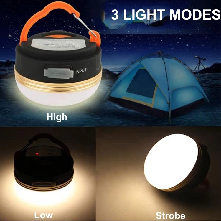 Diseño resistente al agua recargable vacaciones Iluminación LED lámpara de acampar Luz