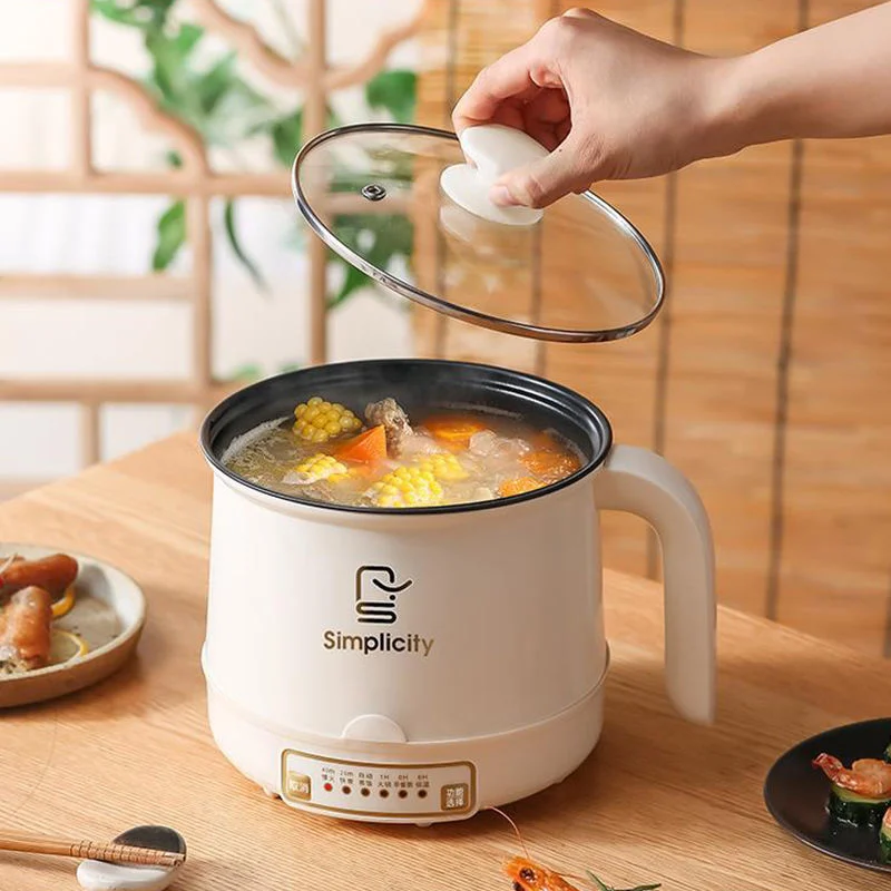 Electric Cooker Multifunctional Double Layer Noodle Cooker Electric Mini Cooking Pot