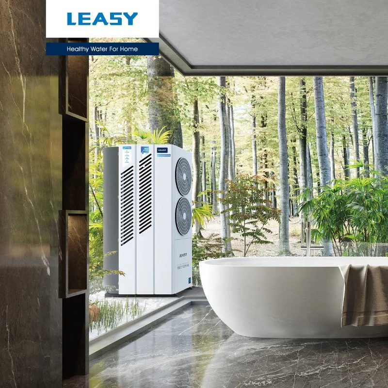 Leasy R134A All-in-One Heat Pump 75c High-Temp. Hot Water Heater with 350L/420L Built-in Enamel Water Storage Tank