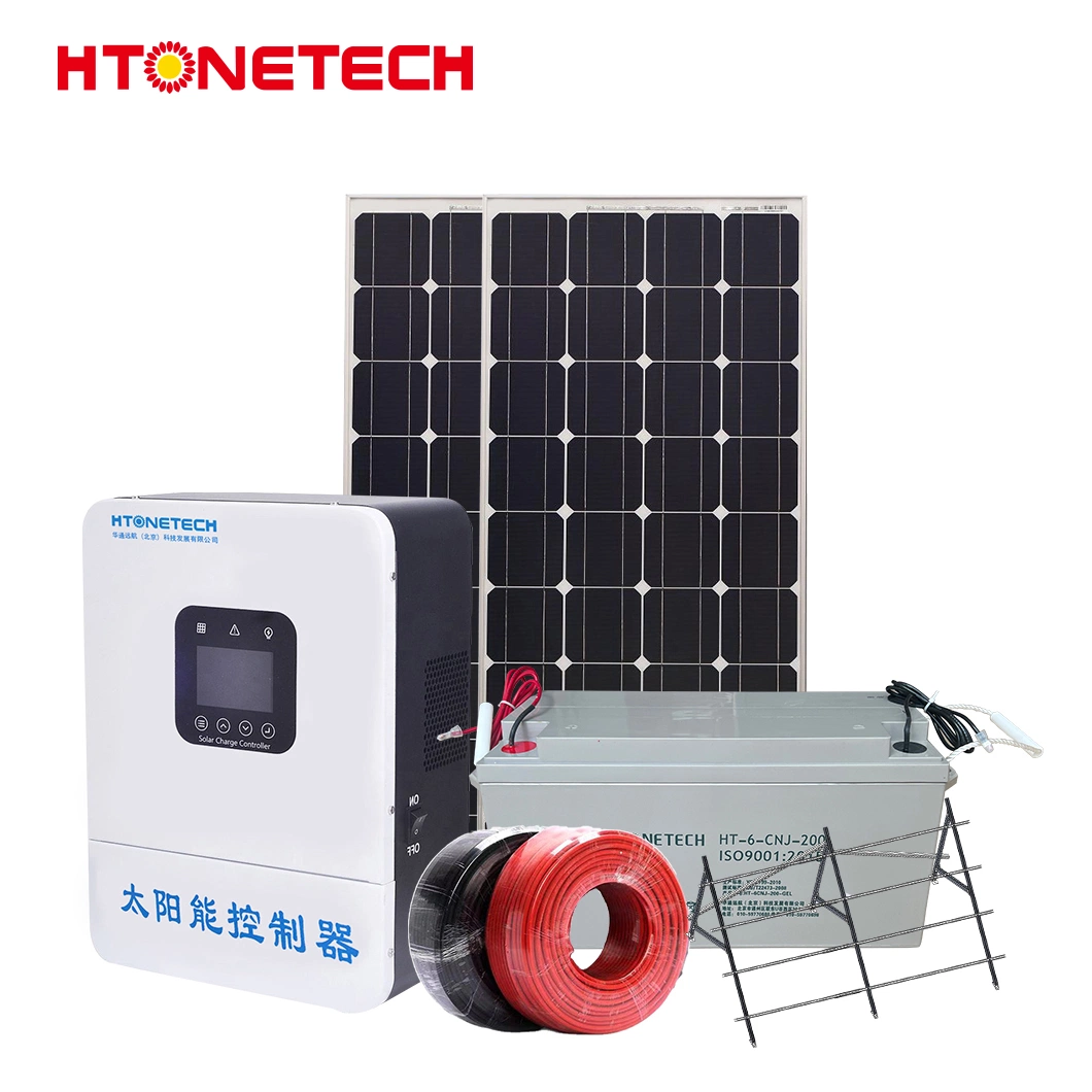 Aire acondicionado Solar Htonetech fuera de la Red China fabricantes de sistemas de 30kw a 40kw 58kw de Energía Solar Fotovoltaica sistema con el inversor solar MPPT