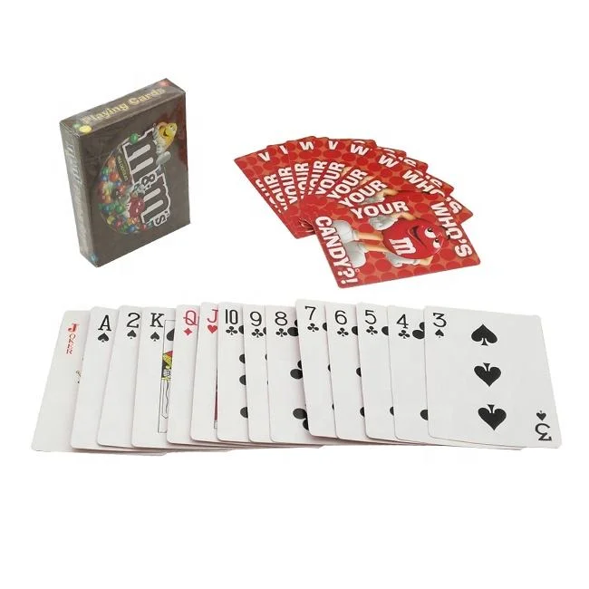 Customized Logo Paper Card Game Playing Cards Advertising PVC Waterproof Playing Cards