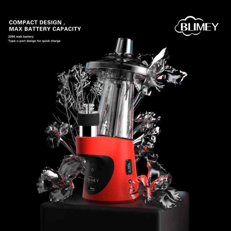 Blimey Ipx6 Waterproof and Dustproof DAB Rig Wax Vaporizer Dual Atomizatio Mode Dry Herb Vaporizer