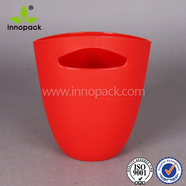 Colorful Hotsale Plastic Ice Bucket with Handle Hole