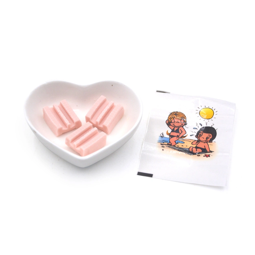 Love Is Strawberry Flavor 5PCS Chewing Gum and Big Tattoo