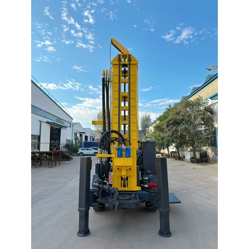 Trailer Mounted 260m Depth Linyi Wh260 Big Diameter Hydraulic Water Well Drilling Rig and Mud Pump