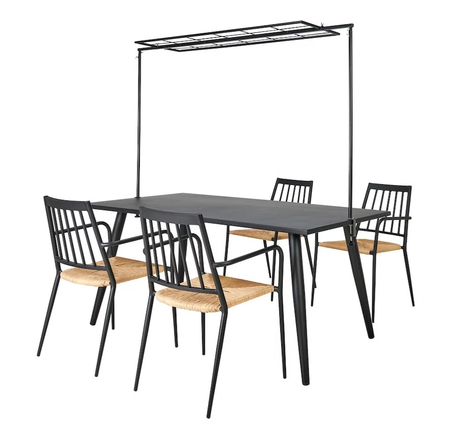 Hopesun Over The Table Rod Stand with Wire Mesh Panel