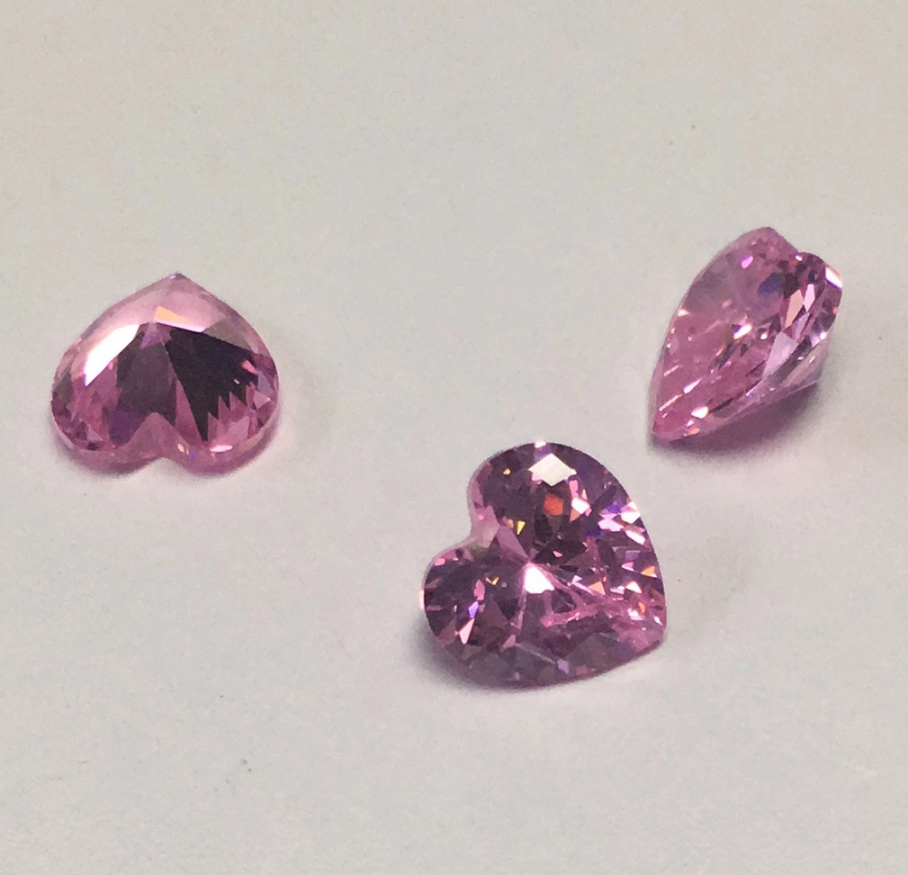 La moda corazón Rosa CZ perlas piedras preciosas Venta al por mayor comercio al por mayor con Made in China