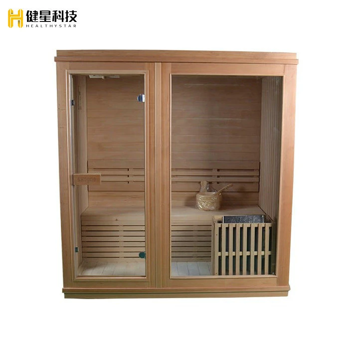 Healthystar Factory Wholesale 4 Person Wet Steam Sauna Room