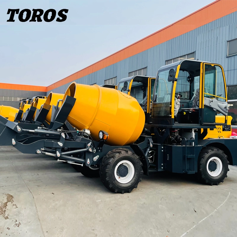 1m3 Self Loading 1 Cubic Meters 1000 Litre Concrete Cement Mixer Machines Price with Lift for Sale