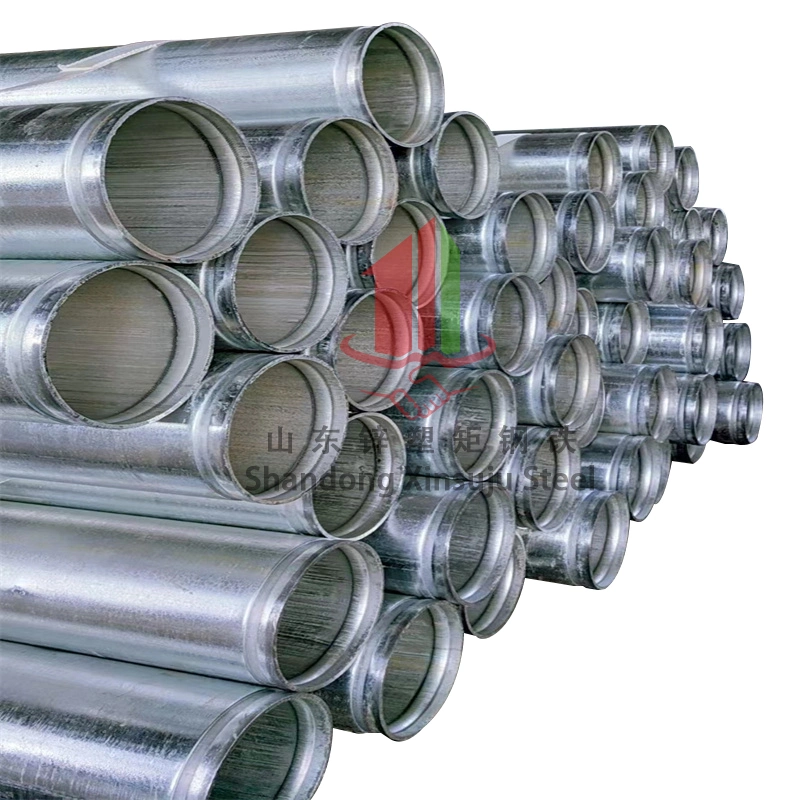 Tubo estructural de acero dulce/soldado A53 A106 tubo de acero pregalvanizado