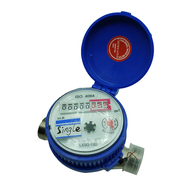 Flow Measuring Mechanism Water Meter Single Jet Brass Body