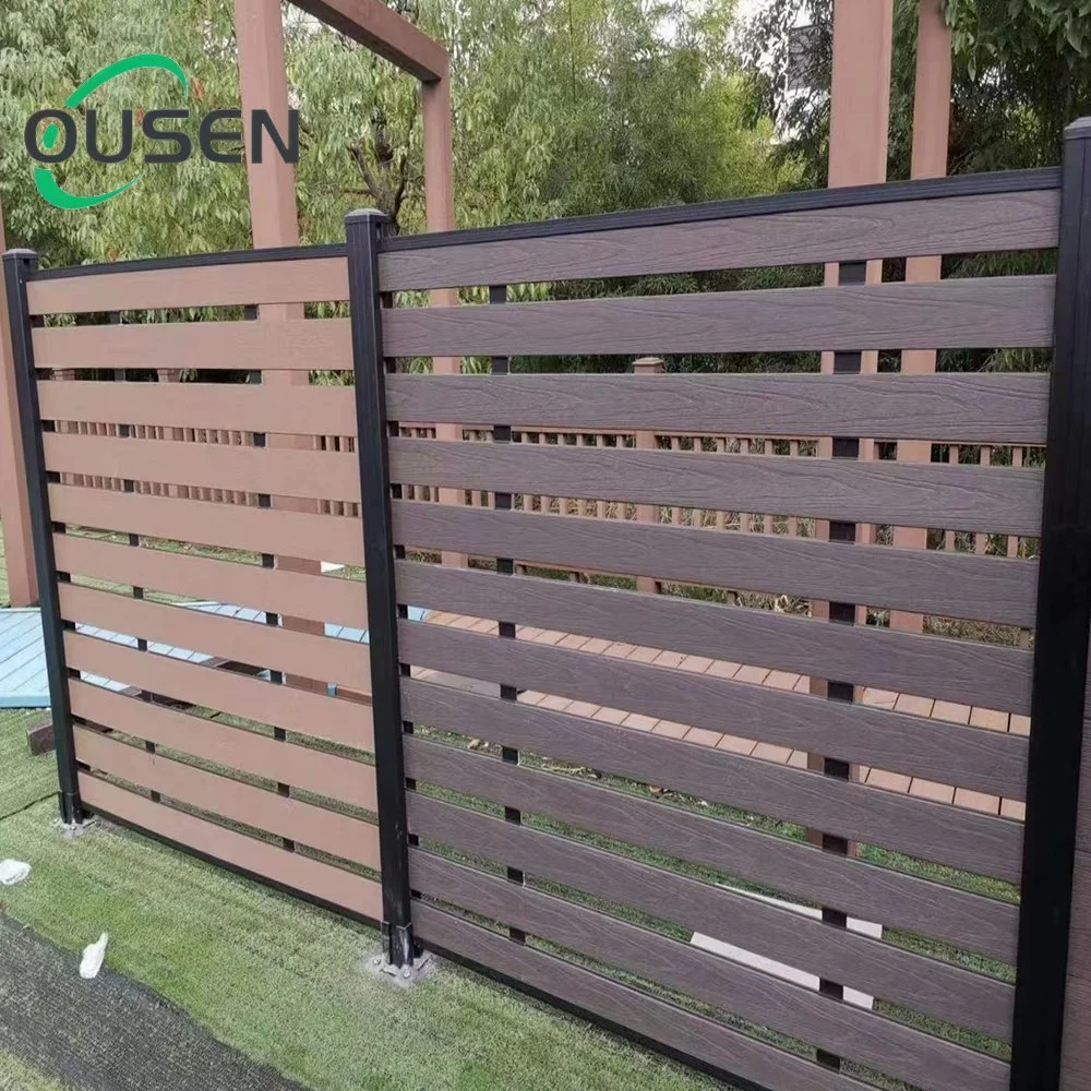 Hot Sale Garden Yard Decorative WPC Composite Fencing Privacy Fence Panel