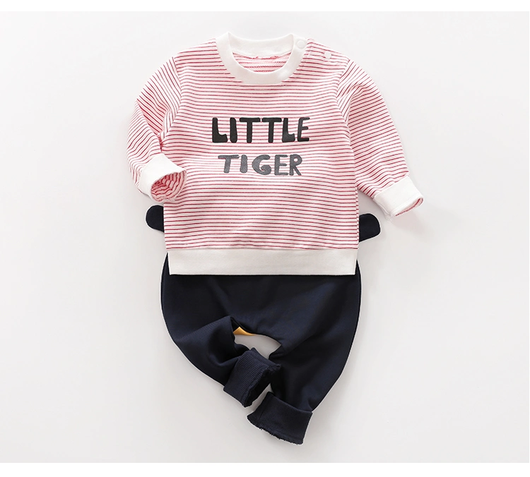 100% Cotton Long Sleeve Baby Clothing Spring and Autumn Sports Casual Style 1-4 T Unisex Baby Clothes