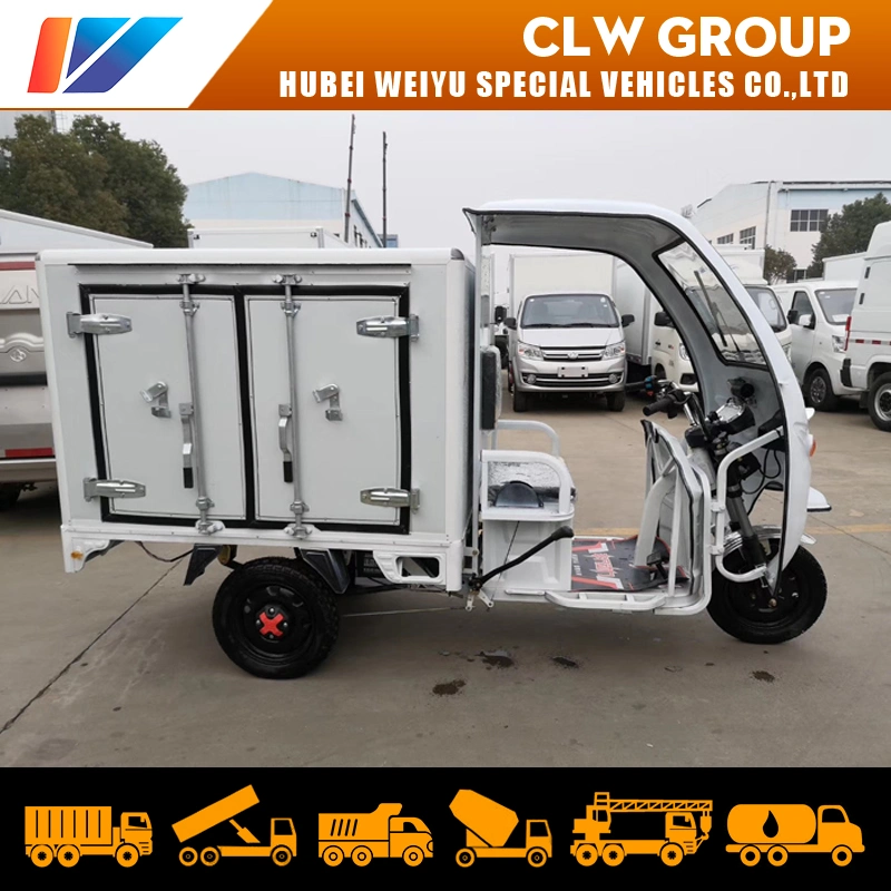 China Good Price Electric 3-Wheels Convenient Food Delivery Motorcycle Closed Insulated Box Van Truck