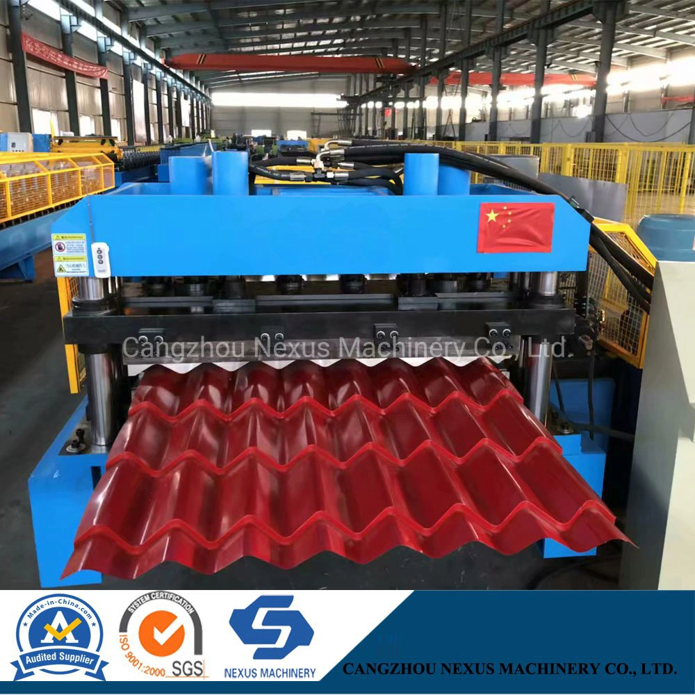 Metal Color Roof Step Tile Sheets Roll Forming Machine with Cheap Price