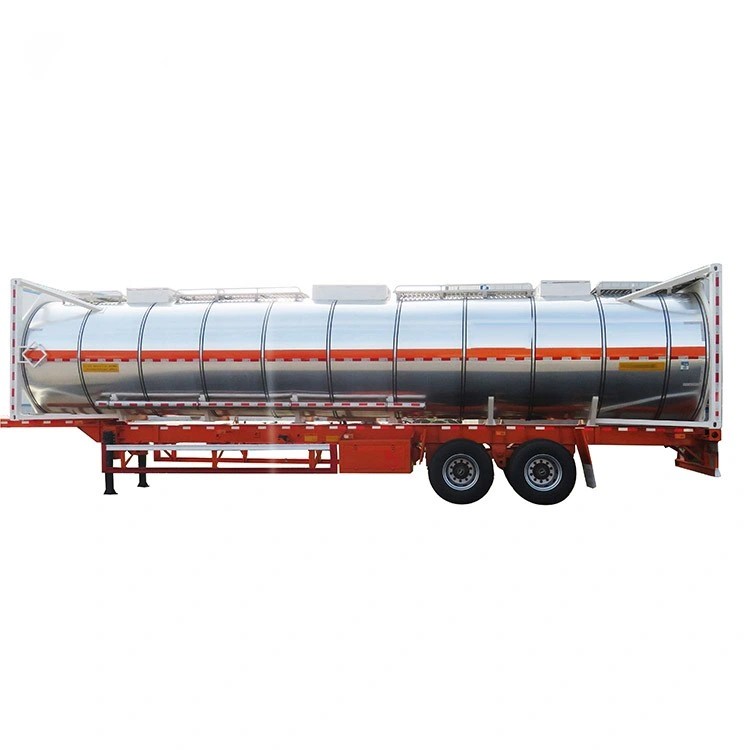 Stainless Steels 40 FT 42~46cbm ISO Tank Containers Liquid Storage Tank