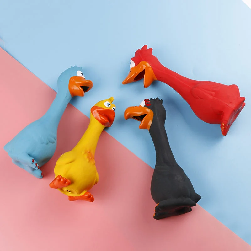 Drôle de Screaming Poulet Squeaker Squeeze son jouet Chien de mâcher de la formation de produits pour animaux de compagnie Les Chiots de porc résistant aux petits chiens jouets