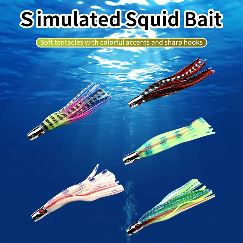 High quality/High cost performance  2023 New 54G Deep Sea Jet Head Octopus صيد الأسماك الصيد الإغراء