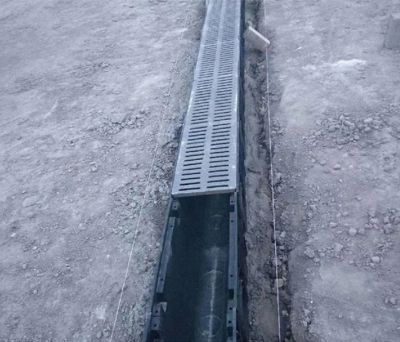 Polymer Plastic U Type Drain Water Drain Channel for Municipal Sewer Systems