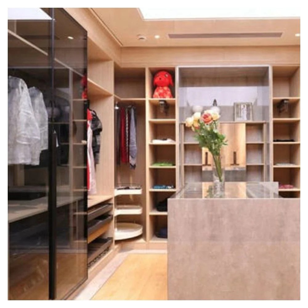 Customized Wooden Furniture Modern Walk in Closet Cabinets Systems Closet Wardrobe