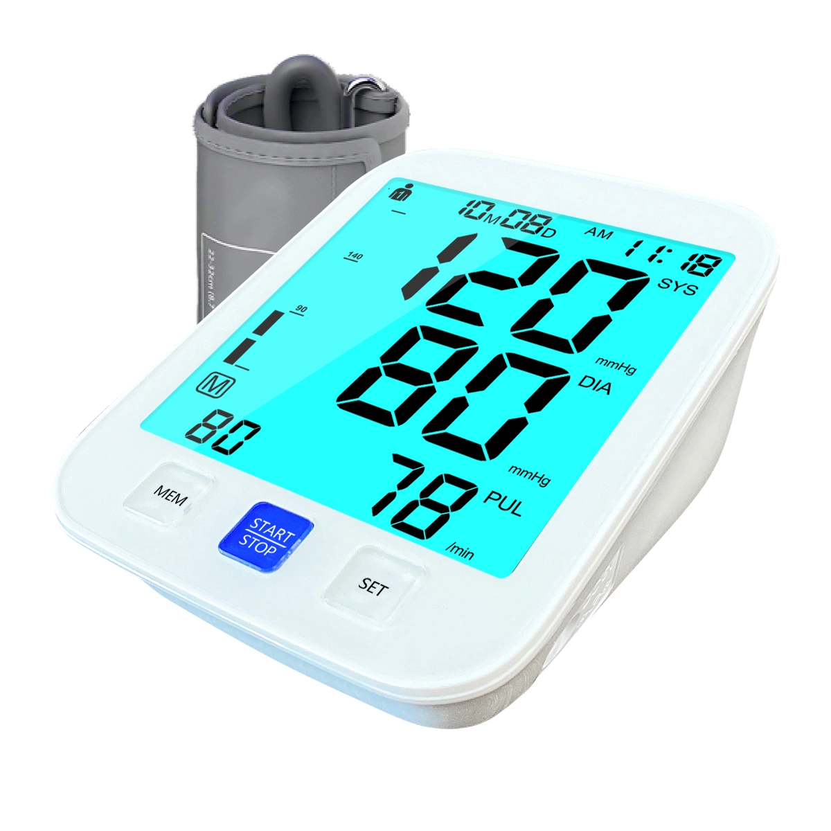 Medizinische Versorgung Digitale Blutdruckmessgerät Oberarm Blutdruck-Monitor Mit CE/ISO-Zertifikat
