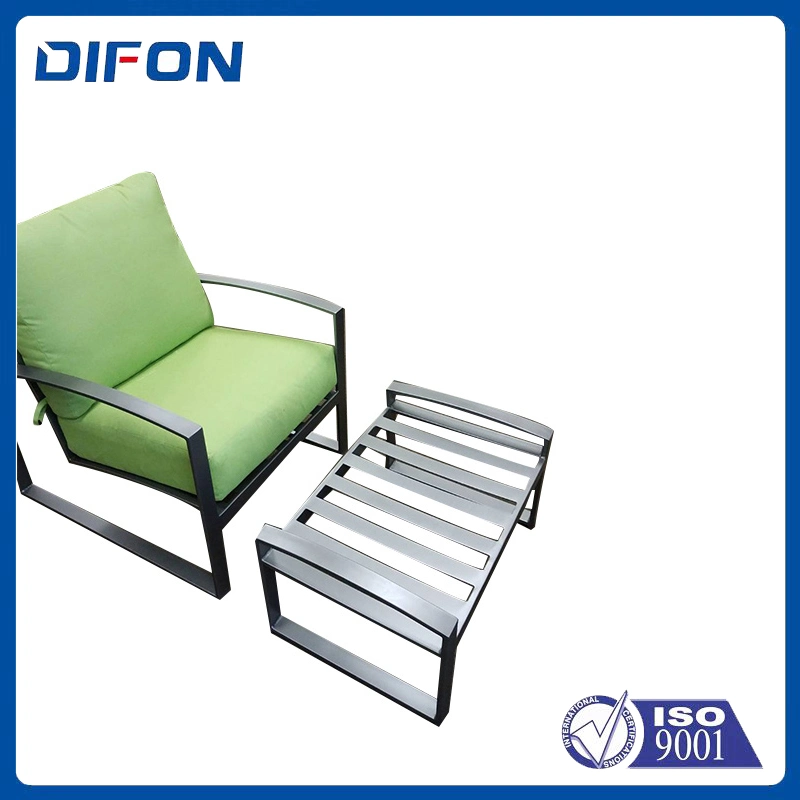 Novo conjunto moderno Outdoor Furniture Aluminium Sectional Corner Sofa Lounge