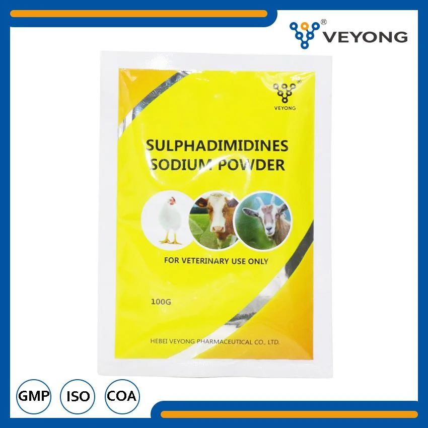 Médicaments vétérinaires Médicament pour volaille Poudre soluble de sulfadimidine sodique à 20% Certificat BPF