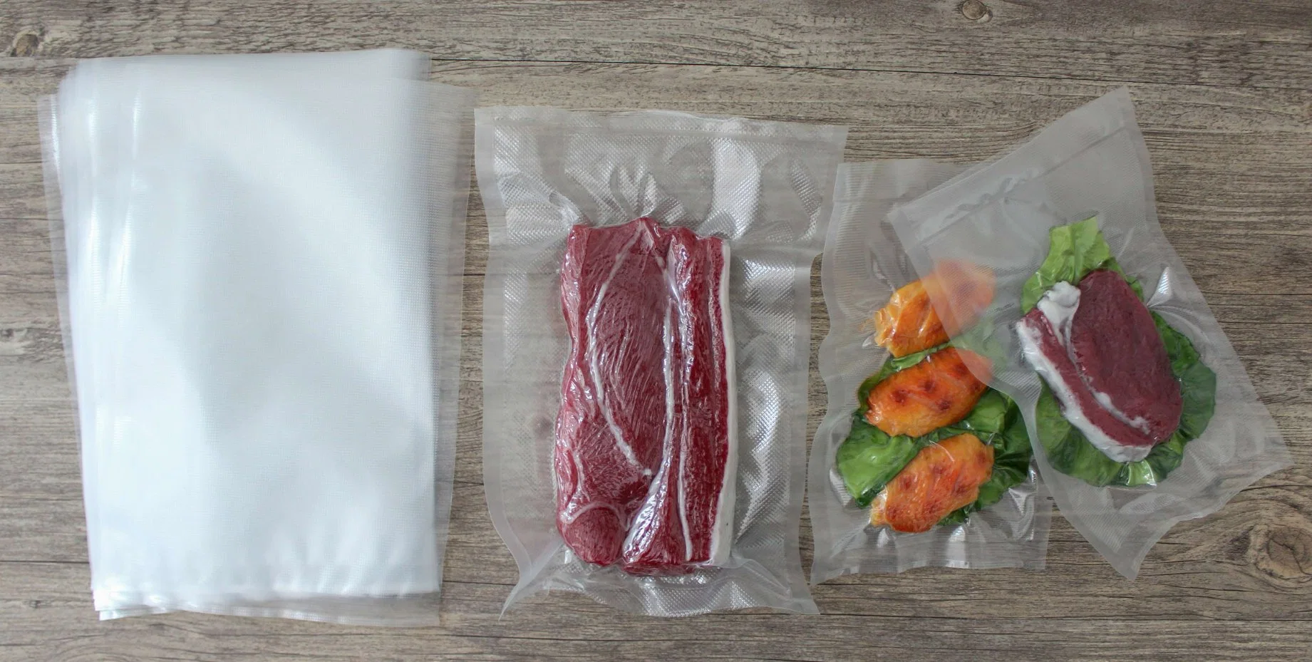 Food Saver Vacuum Sealer Precut Bags, Rolls for Custom Fit Airtight Food Storage