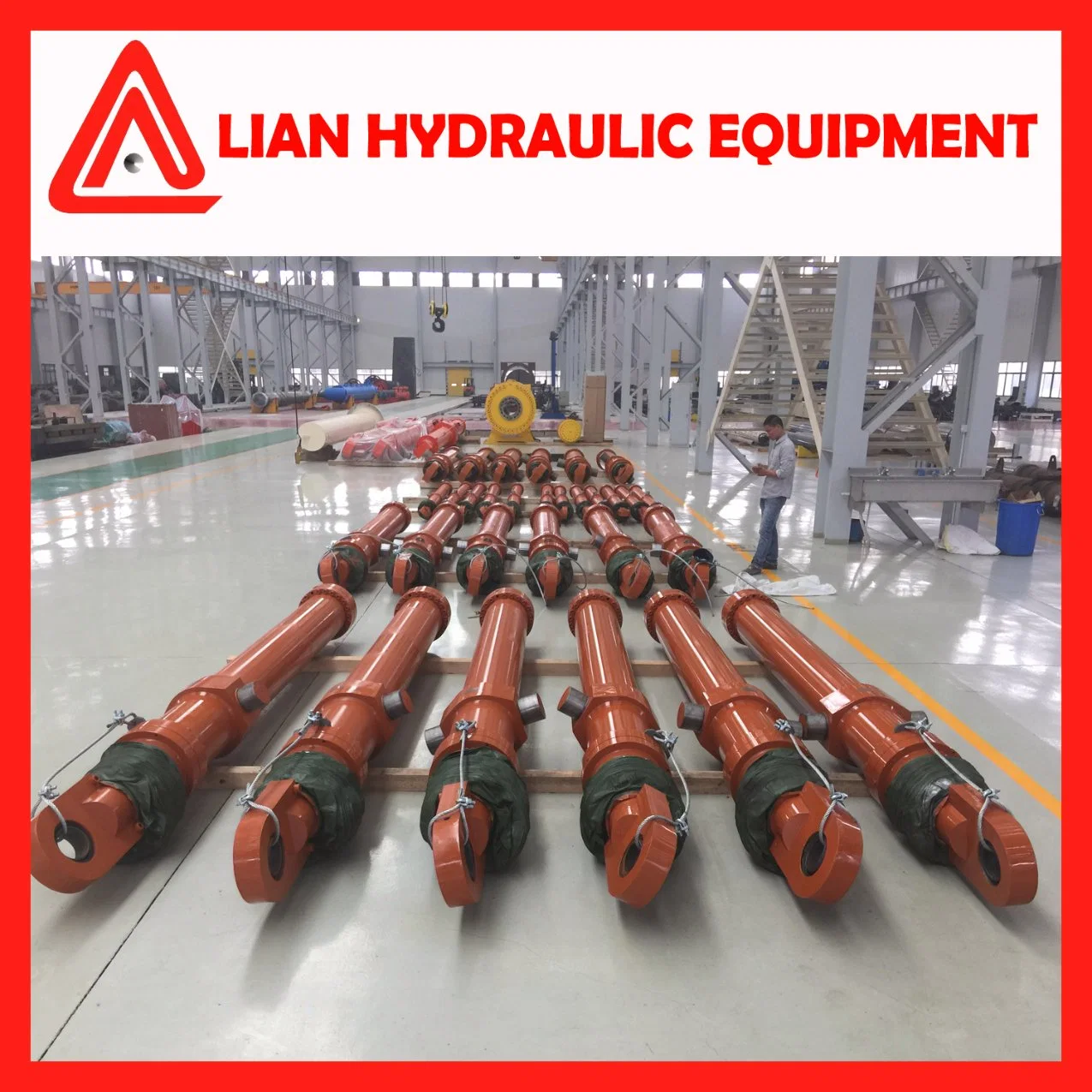 Customized Medium Pressure Straight Trip Hydraulic Cylinder with Carbon Steel