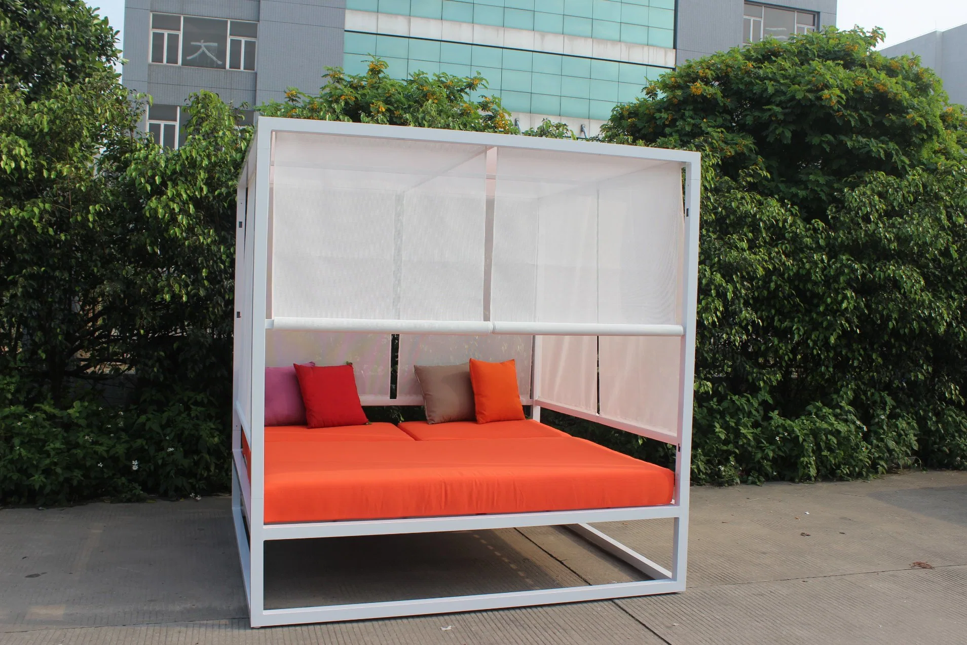 Modernes Design Outdoor Hotel Pool Seite Möbel Strand Aluminium Lounge Cabana Daybed