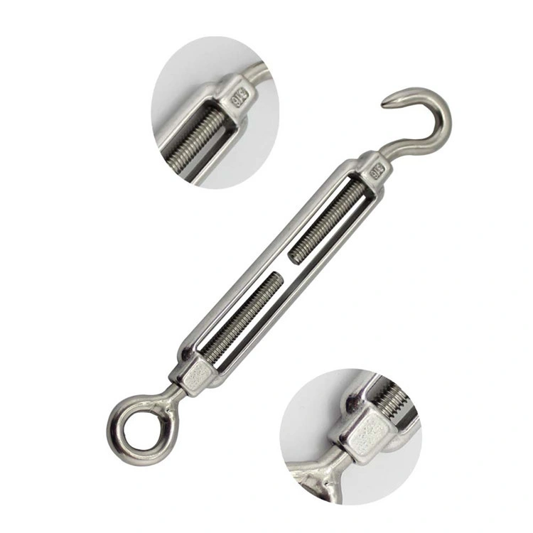 Heavy Duty Closed Body Forged Electric Galvanized Hot DIP Galvanized Hook Turnbuckle