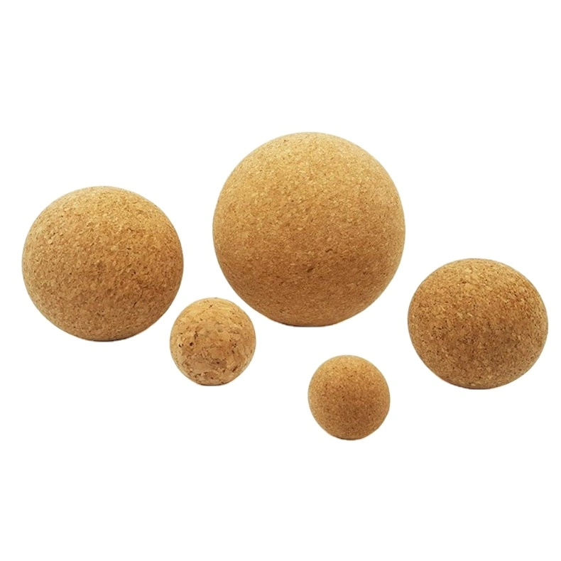 Amazon Hot Sells Manufacturer Cheap Practicing Fitness Natural Cork Solid with Logo Yoga Ball