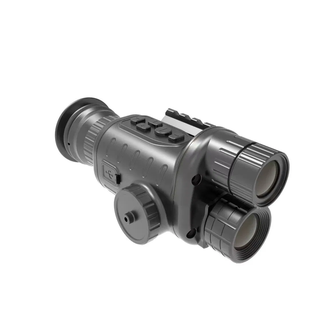 IP 67 Ligas de alumínio UNIFORMES 6.0X 25mm Objectiva de Zoom Digital Thermal Dual-Light Visualizador de fusão do dispositivo de visão nocturna