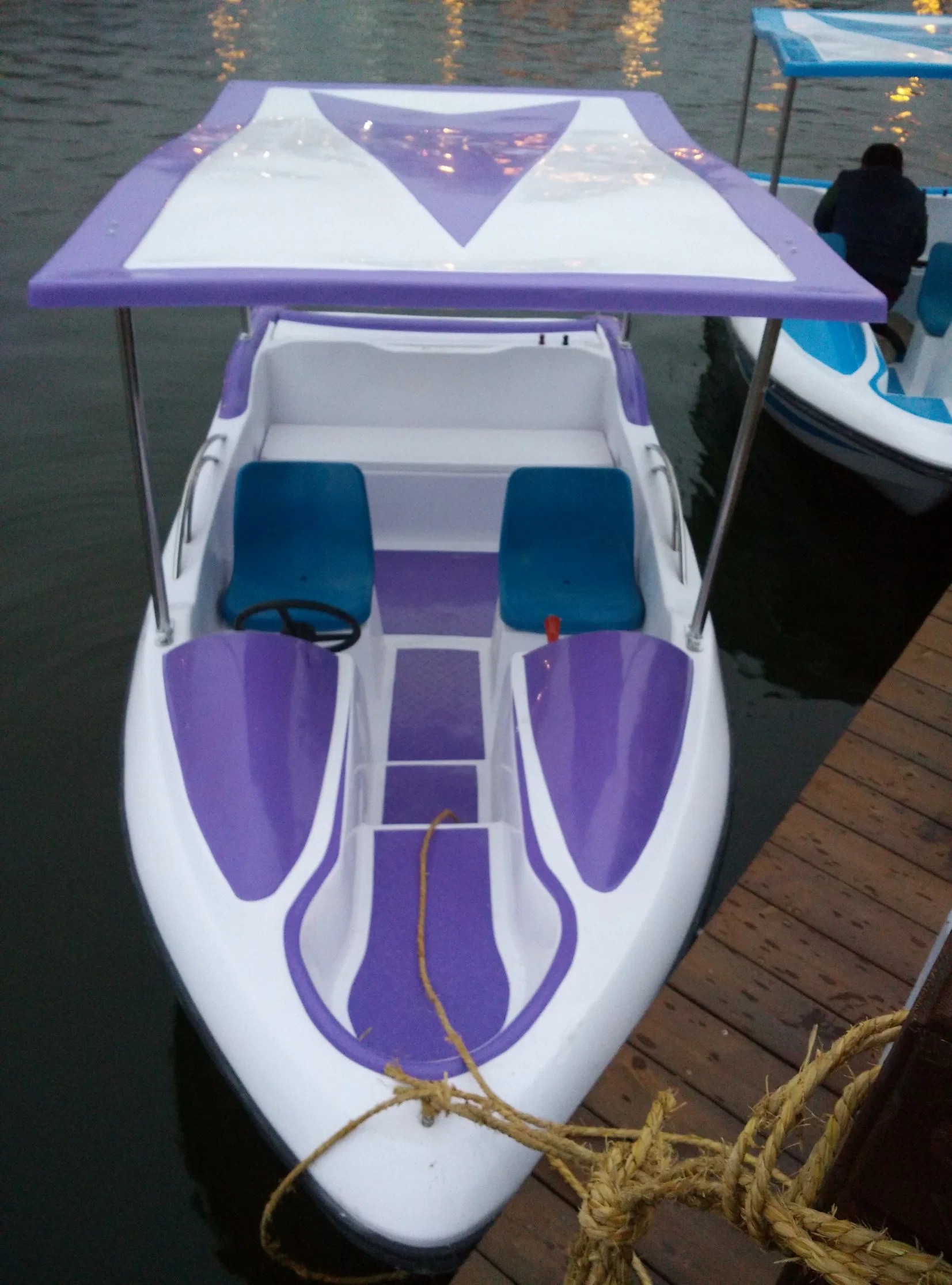 Water Park 4-5 Passengers Electric Battery Tour Boat for Sale