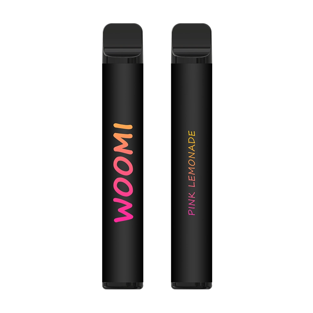 2023 Varios sabores Woomi Vape un 2% de la bobina de malla de la nicotina Cigarrillo Electrónico Desechable de Rock 600 inhalaciones Vape