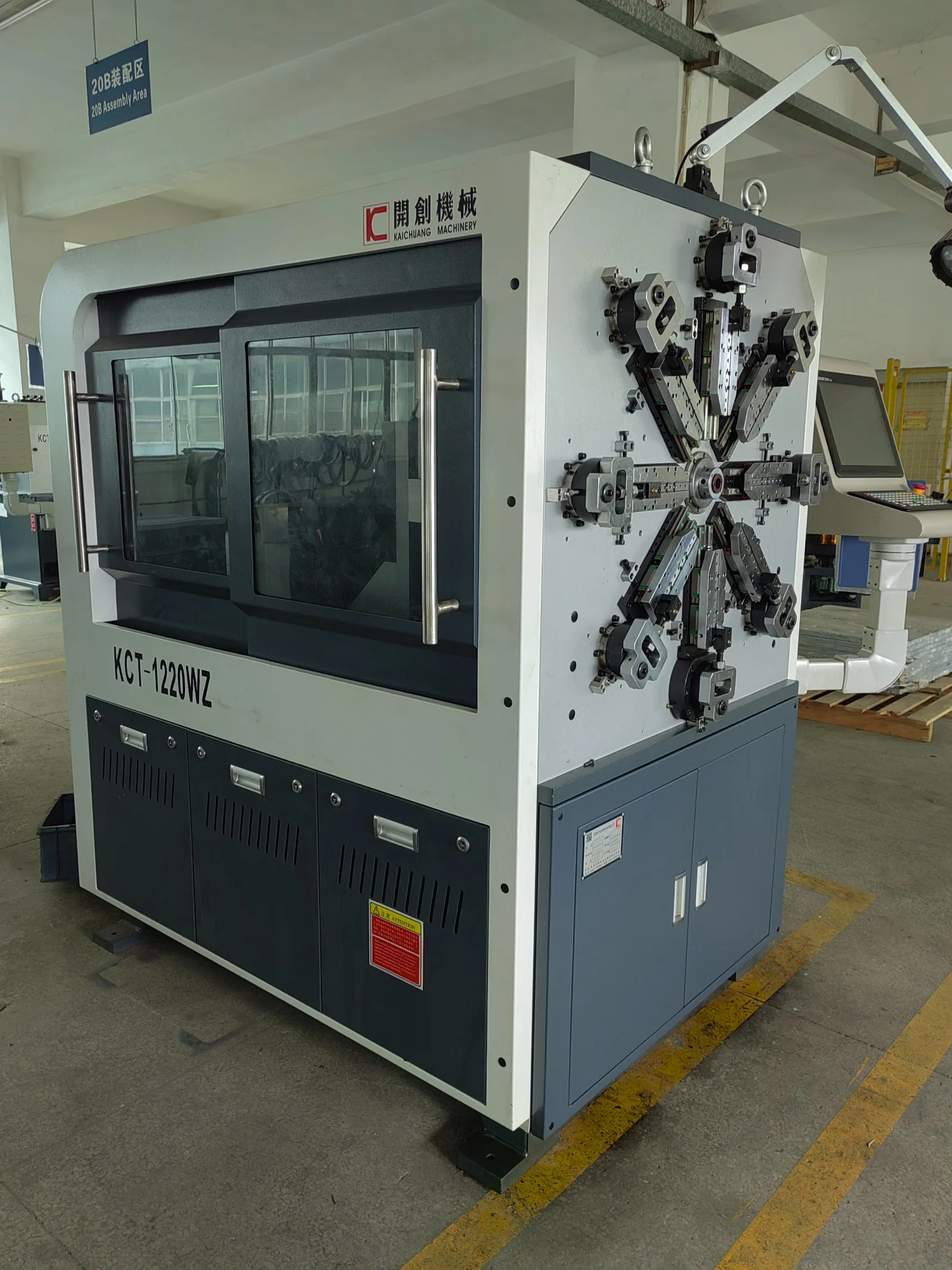 KCT-1220WZ 12 Axis 2.0mm with stainless steel spare parts for Metal Wire Forming & Spring Making Machine