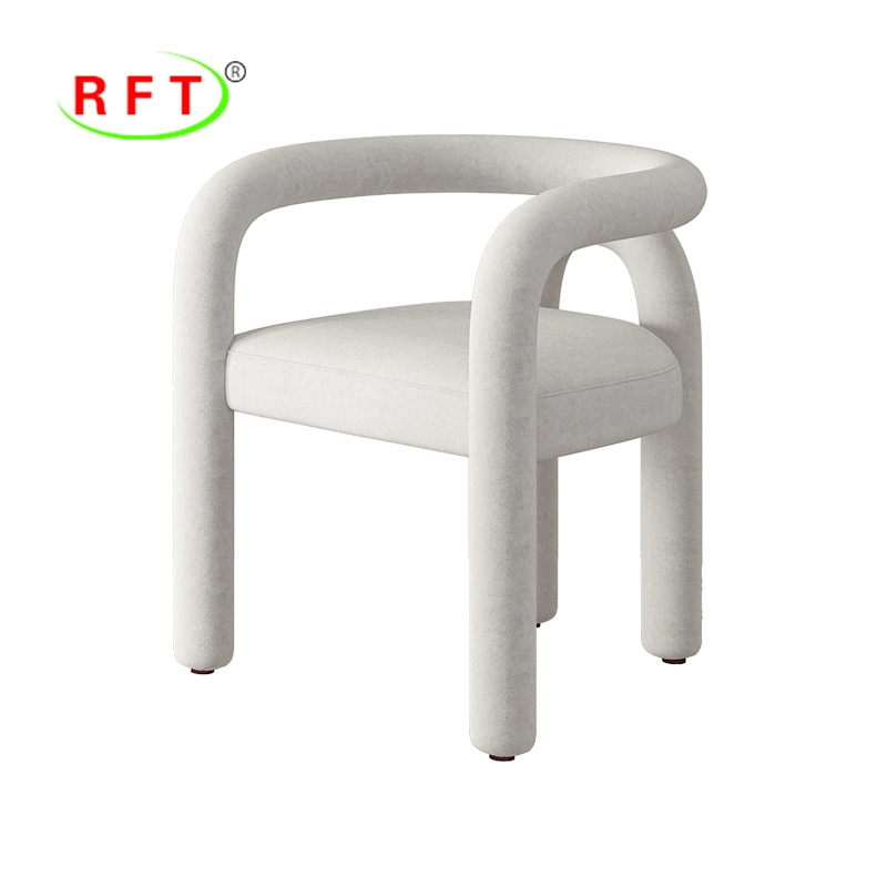 Fábrica de Foshan Muebles comedor Blanco tela Bold silla en Color opcional