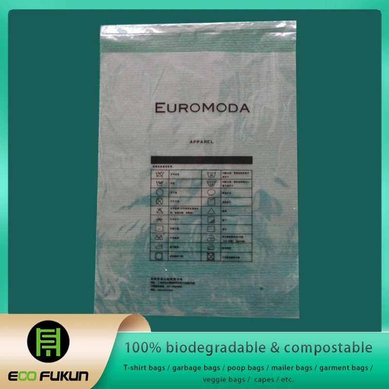 Grs Certificated Recycled Plastic Apparel Bag, Self-Adhesive Garment Packaging Bag