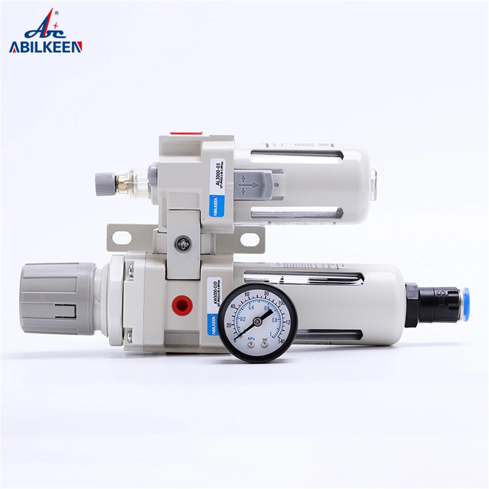 AC2010-01 AC2010-02 AC3010-02 Aluminum Frl Two Unit Auto Drain Pressure Adjustable Air Source Treatment Pneumatic