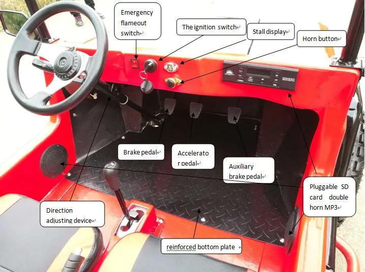 Chinese Sports Electric Mini Jeep Big Dune Cheap for Sale