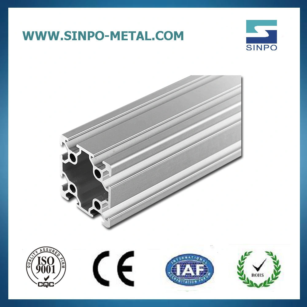 Al6063 OEM-T5/T6 Revestimiento de la Electroforesis de perfil de aluminio para la construcción de materiales o piezas de construcción