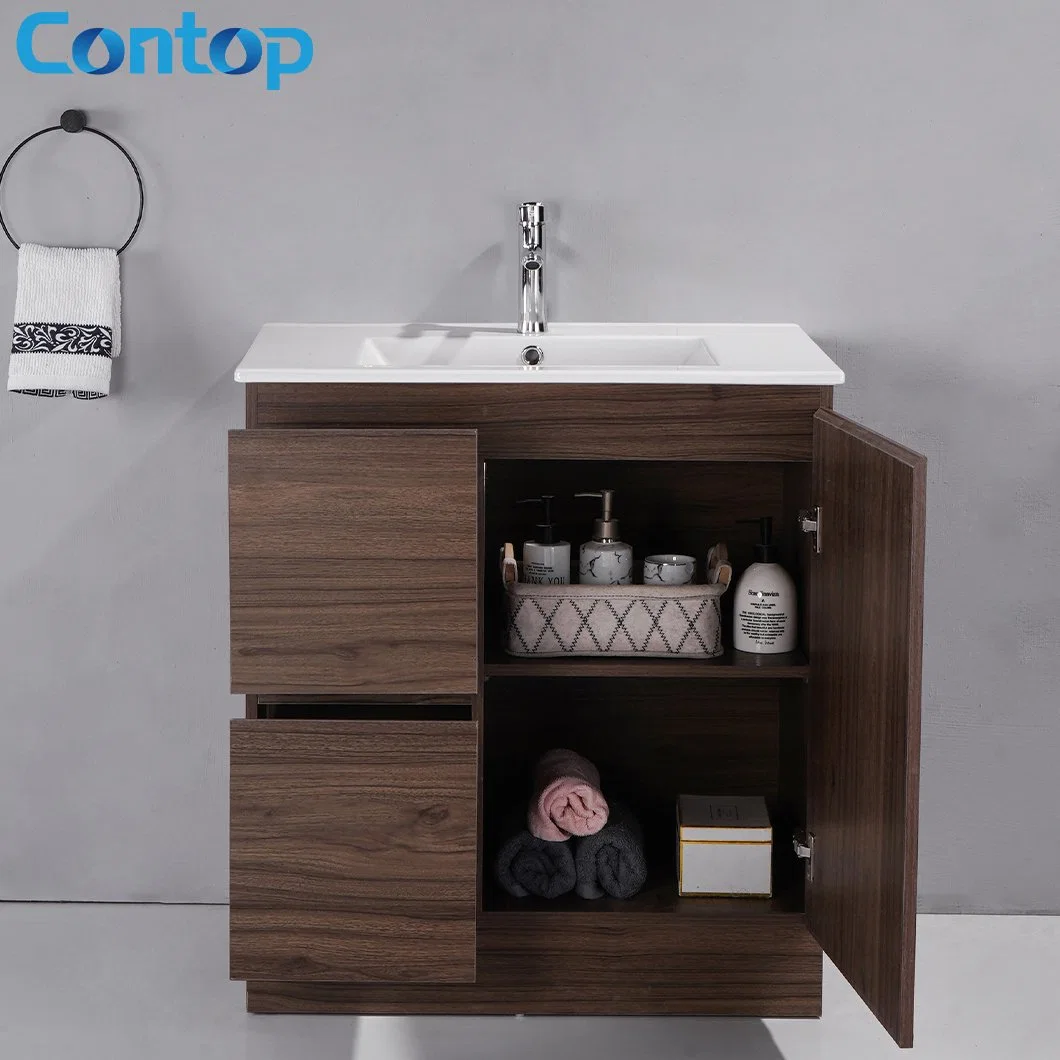 Diseño moderno cuarto de baño de lujo en el cuarto de baño muebles de madera vanidad