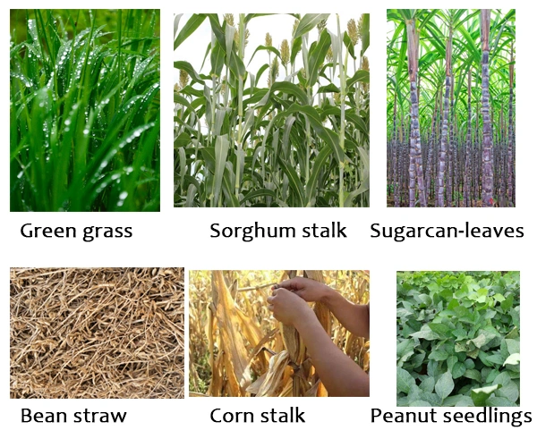 تقطيع العلف من الذرة الصفراء الساخنة Hay Corn مزرعة تغذية آلة قاطع القش بعجلة الماكينة