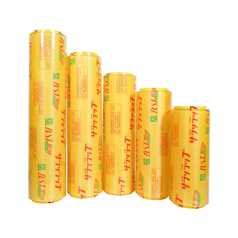 Best Packaging Packaged Plastic Food Grade Elastic PVC 40cm Cling Wrap Film for Food Packing