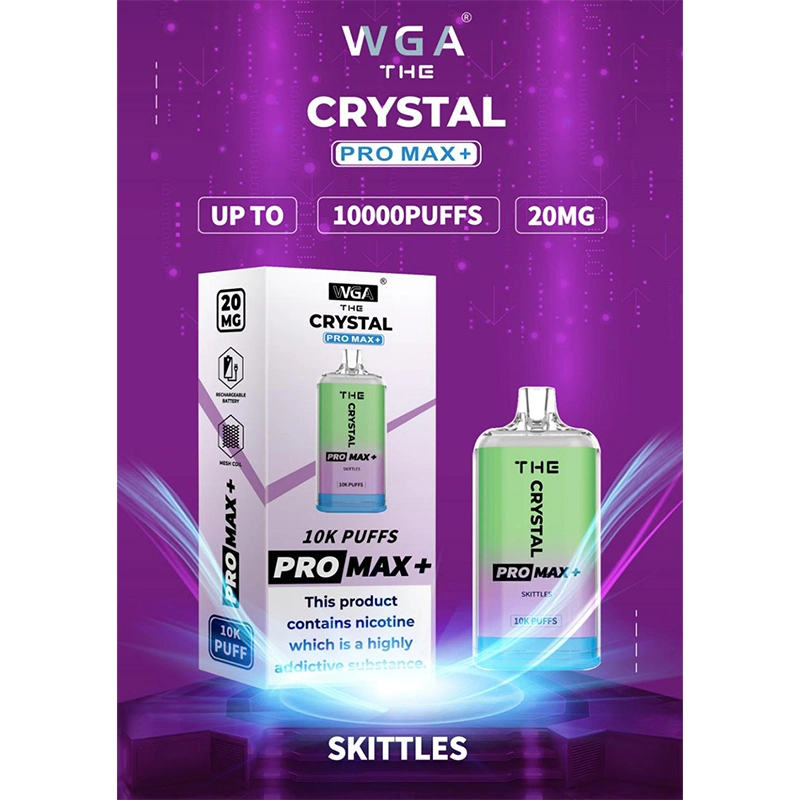 Wholesale/Supplier I Vape Crystal Hot Selling in UK The Crystal PRO Max Disposable/Chargeable Vape Bar Crystal PRO Max Plus by Wga 1000