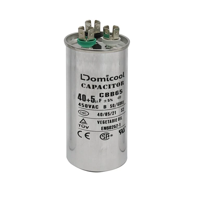 Peças de Reposição para Ar Condicionado Capacitor Cbb65 de 25UF 55+5UF em Funcionamento HVAC