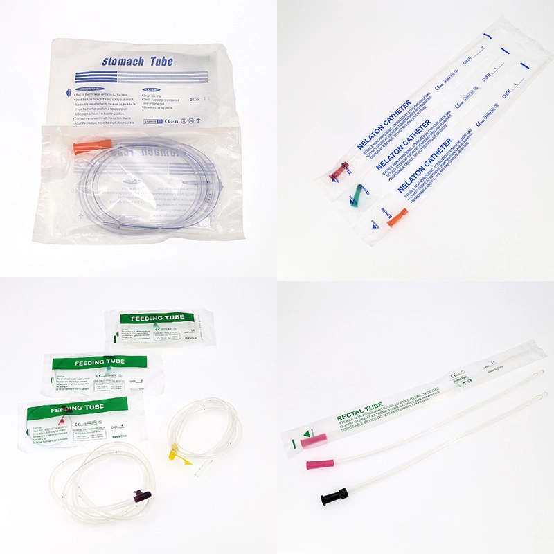 Nelaton Stomach Feeding Rectal Blood Line Extension Endotracheal Tracheotomy Endobronchial Injectable Endotracheal Oxygen Nasal Connection Drainage Tube