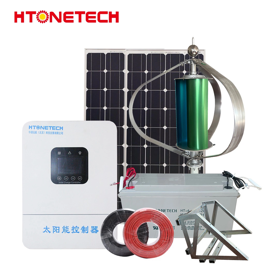 Htonetech 300 Вт Monocrystalline солнечные панели 10квт солнечной системы питания полный набор Китай 10 квт энергии ветра и солнечной системы питания с прямым приводом ветровой турбины